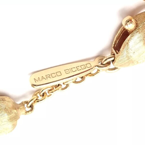 Authentic! Marco Bicego 18k Yellow Gold Amethyst Rhodolite Garnet 31" Necklace - Picture 6 of 9